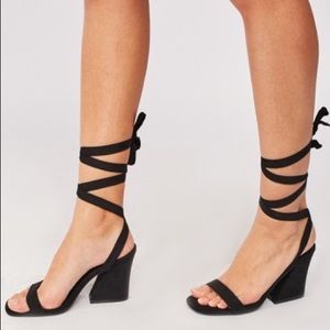 Truffle Collection Tie Up Heeled Sandals